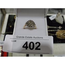 14kt gold diamond dress ring. Appraised value $1500. appraisal inc.