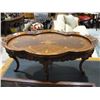 Image 1 : |Highly carved inlaid coffee table