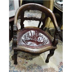 Victorian highly carved chair