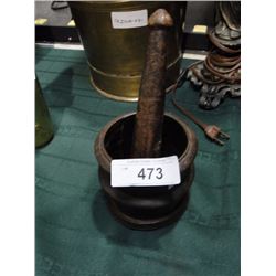 Bronze mortar & pestle