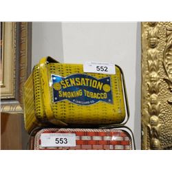 Sensation tobacco tin