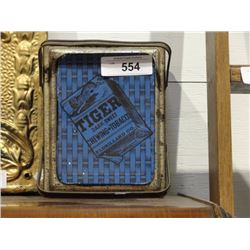 Tiger tobacco tin