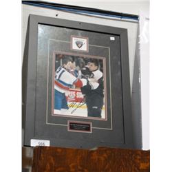 Signed Milan Lucic hockey picture