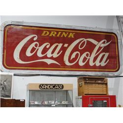 C.1958 Coca Cola sign in original frame