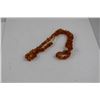 Image 2 : 34CT ORANGE BALTIC AMBER BEAD NECKLACE, STERLING SILVER FINDINGS, INCLUDES $210 CERTIFICATE