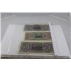 Image 2 : 3X WWII NAZI GERMAN EAGLE AND SWASTIKA REICHMARK BILLS