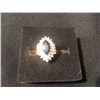 Image 2 : SAPPHIRE AND DIAMOND 14K GOLD LADIES ENGAGEMENT RING