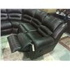 Image 2 : DARK BROWN LEATHER 5 SEAT SECTIONAL SOFA WITH DOUBLE RECLINER