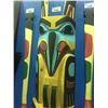 Image 1 : 8FT TALL 3 FIGURE TOTEM POLE BY GITSKAN NATION, HAZELTON B.C. ARTIST RUPERT JEFFREY