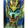 Image 2 : 8FT TALL 3 FIGURE TOTEM POLE BY GITSKAN NATION, HAZELTON B.C. ARTIST RUPERT JEFFREY