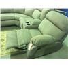 Image 2 : 2 PIECE GREY UPHOLSTERED RECLINING SECTIONAL SOFA