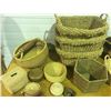 Image 1 : LARGE GROUP OF ASSORTED WOVEN BASKETS