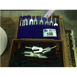 BOX FULL OF BIOSONIC TUNING FORKS