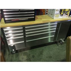 MECHANICS ROLLING STAINLESS STEEL CABINET TOOL BENCH