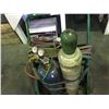 Image 1 : OXY-ACETYLENE WELDING SET - TANK, TORCHES, WELD HEAD & CART
