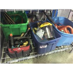 SHELF LOT OF ASSORTED TOOLS - POWER/HAND ETC.