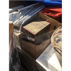 PALLET LOT OF ASSORTED HOUSEHOLD GOODS  (WINNING BIDDER MUST