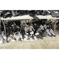 LARGE LOT OF ASSORTED ICE SKATES