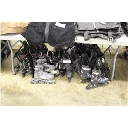 LARGE LOT OF ASSORTED ROLLER BLADES