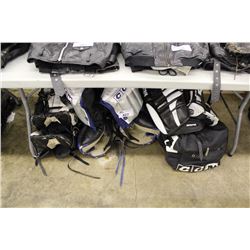 LARGE LOT OF ASSORTED HOCKEY GEAR