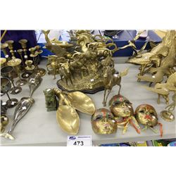 LOT OF ASSORTED BRASS FIGURINES