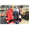 Image 1 : RACK OF ASSORTED SPORTS JERSEYS