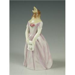 A Royal Worcester candle extinguisher of 'Jenny Lind the Swedish Nightingale', dated 1953, 11c...