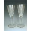 Image 1 : A pair of Thuringian glass goblets each with heraldic crests and an engraved inscription on th...