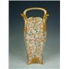 Image 1 : A Kinkozan Satsuma vase decorated in enamels and gilding with millefleur within gilt borders,...