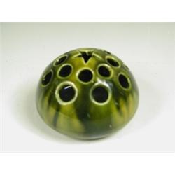 An Ault pottery green glazed 'sea urchin' flower vase, designed by Dr Christopher Dresser, imp...