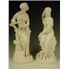 Image 1 : Two Victorian parianware figures: a Minton 'Miranda' after John Bell, date code for 1862 (chip...