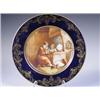 Image 1 : A 19th Century Sevres porcelain plate, signed Malpass, with printed marks verso, 23.5cm diamet...
