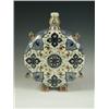 Image 1 : A Zsolney Pecs pottery moon flask, decorated with 'quilted' designs, printed FISCHER J. BUDAPE...