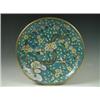 Image 1 : A late 19th Century Chinese cloisonnT plate, decorated with butterflies and foliage, 36cm E...