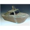 Image 1 : A barbeque in the form of a boat, copper, on an aluminium wheelbarrow stand possibly late 1930...