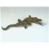 Image 1 : A cold painted bronze figure of a crocodile, 23cm long Est. 60/100...