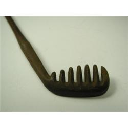 A Brown's patent Major niblick golf rake iron by Winton of Montrose, circa 1905 Est. 600/800...
