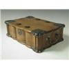 Image 1 : A 19th Century Eastern olivewood (?) box with white metal mounts and cast drop handles, 26 x 1...