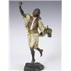 Image 1 : A 19th Century cold painted Austrian bronze by Bergman, modelled as a North African man, cast...