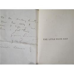 J M Barrie, "The Little White Bird" published Hodder & Stoughton 1902, cloth bound with handwr...