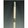 Image 1 : An ivory conductors baton with three white metal collars and a presentation inscription dated...