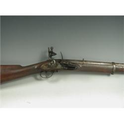 A Brown Bess type flintlock musket with foreign marks Est. 350/450...