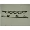 Image 1 : A pair of wrought iron wall mounted gun racks Est. 150/200...