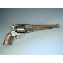 A Remington six shot army percussion revolver, signed, patented September 14, 1858 new model,...
