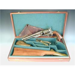 A Colt six shot .44 army percussion revolver the barrel signed Address Col Sam Colt, New York...