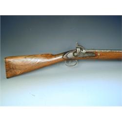 An Enfield percussion carbine, the lock signed 1861 & V R Cypher (barrel pitted) Est. 150/2...