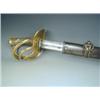Image 1 : A French heavy cavalry sword, 1816 pattern, with brass four bar hilt and metal scabbard Est...