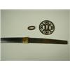 Image 1 : An 18th Century Japanese Katana, with a pierced decorative tsuba, blade 73.5cm Est. 400/500...