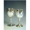 Image 1 : A Victorian silver goblet with engraved decoration, monogram and date, Birmingham, 1871, and a...