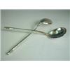 Image 1 : A pair of Russian silver spoons with intertwined engraved bowls, stamped with makers mark, 186...